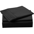 thumbnail image 1 of Luxurious Hotel-quality Bedding Set, Elegant Design Thread Count Microfiber Quick Drying Deep Pocket Sheets, 4-Piece Set Including Fitted Sheet, Flat Sheet, And 2 Pillowcases For, 1 of 5