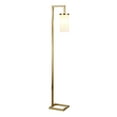 thumbnail image 3 of Evelyn&Zoe Modern Metal Floor Lamp with White Milk Glass Shade, 3 of 9