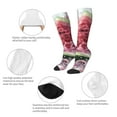 thumbnail image 3 of Gaeub Watermelon Splash Realism Art Printed Design Socks Stretchy High Tube Socks for Men Women Teens , Softball Soccer Socks for Hiking, Sport, 3 of 6