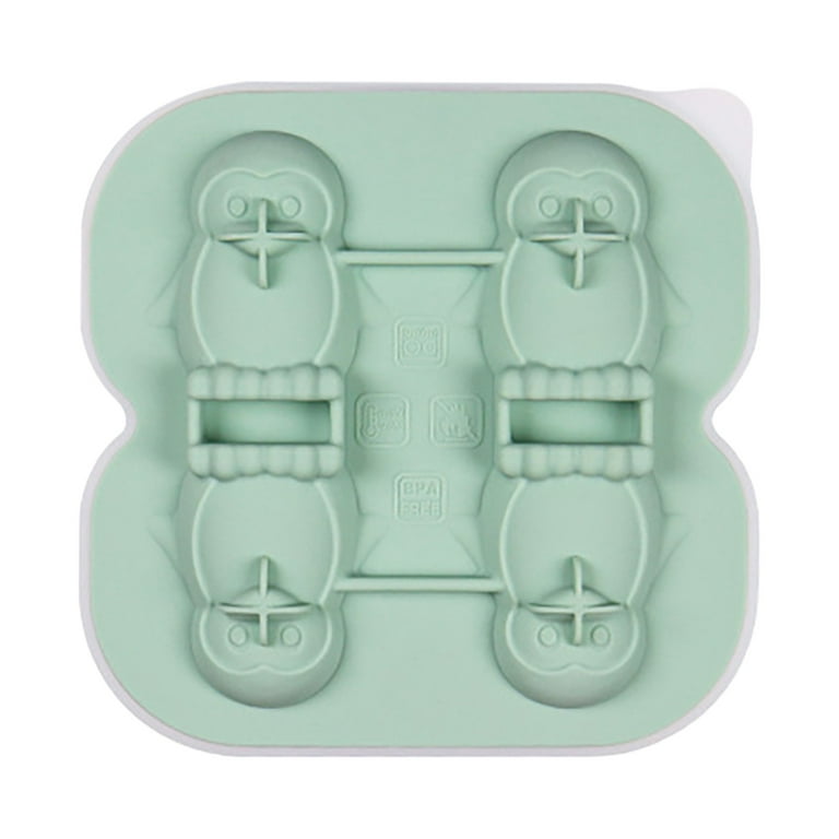 XMMSWDLA Small Ice Cube Trays for Freezer Ice Lattice Silica Gel Ice Box  Food Grade Refrigerator Artifact Goods Household Small Ice Box with Cover  Cocktail Ice Molds Light Blue 