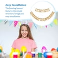 thumbnail image 5 of tredstone Easter Bunting Pendant Rabbit Pattern Home Ornament Festivals Flags Indoor Outdoor DIY Burlap Craft Banner Festival Pennant Type 3, 5 of 5