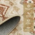 thumbnail image 5 of Haperlare Boho Geometric Distressed Runner Rugs for Hallway Machine Washable Low Pile Entryway Laundry Runner Rug,Beige Mat,2'x6', 5 of 7