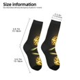 thumbnail image 2 of Kids Girls Boys Socks - Golden Dice Comfort Breathable Crew Socks for Boys Girls Kids, Soft Athletic Running Socks for Boys Socks 6-10 Years Old, 2 of 6