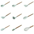 thumbnail image 2 of Wooden Handle Spatula Soup Spoon Tuner Spoon Skimmer Brush Egg Beater Non-Stick Pot Kitchenware Cooking Tools, 2 of 10