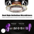 thumbnail image 2 of BASN Professional Dual Driver Musicians in-Ear Monitors with 2 Detachable MMCX Cables and Carrying Case - Purple, 2 of 7