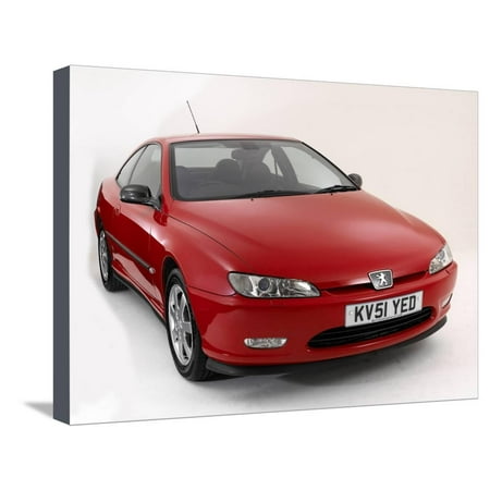 - 2001 Peugeot 406 Coupe Stretched Canvas Print Wall Art