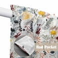 thumbnail image 4 of Wildflowers Blossom Swag Valances for Windows, Kitchen Curtains 36 Inch Length 2 Panels Set, Spring Farmhouse Botanical Floral Short Curtains for Small Windows Rod Pocket Cafe Curtains Drapes 28"x36", 4 of 8