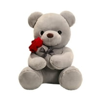Vikakiooze Valentine'S Day Gift Teddy Bear With Rose, Plush Toy Rose Bear Large Cuddly Doll Girl Doll for Girlfriend And Kids