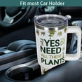 thumbnail image 6 of 40 oz Stainless Steel Tumbler with Handle and Straw - Plant Lover Gift for Gardeners, Gardening Enthusiasts, 6 of 6