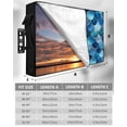 thumbnail image 7 of Outdoor TV Cover 48 to 50 Inch Weatherproof, Boho Waterproof TV Screen Protector for Outside Decor with Zipper and Pocket 48"L x 30"H , Scallop Pattern Blue, 7 of 7