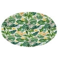 thumbnail image 4 of TOPCHANCES Outdoor Round Daybed Cushion Cover Replacement, 66-Inch Patio Garden Furniture Cover Sun Bed Mattress Cover, Green Leaf (ONLY 1PCS Cushion Cover), 4 of 9