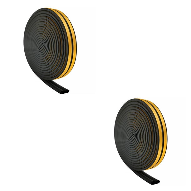 Advancent 10m Dshape autoadhesivo puerta ventana tira de sellado puerta de de vidrio anticolisión viento a prueba de polvo y tira insonorizada Type1 NO1