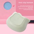 thumbnail image 3 of Bol d'Alimentation pour Animaux de Compagnie Mignon Fond Uni Anti-corrosif Remplacement Anti-corrosif Lavable Lisse Inodore Support de Collation Accessoires Vert, 3 of 8