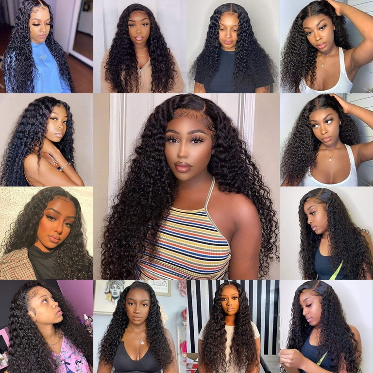 HAOFAN HD 13X6 Lace Front Wig Human Hair Wigs for Black  display picture 1