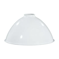 B&P Lamp® 10 Inch Diameter Modern Industrial Dome Shade, White