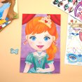 thumbnail image 4 of Libros de pegatinas para hacer caras para niños pequeños, juegos de rompecabezas nuevos, juguetes divertidos, regalo, pegatinas reutilizables de princesas de animales de dibujos animados, 4 of 5