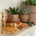 thumbnail image 2 of Handcarved Miniature Wood Safari Animals, Set of 7, 2 of 4