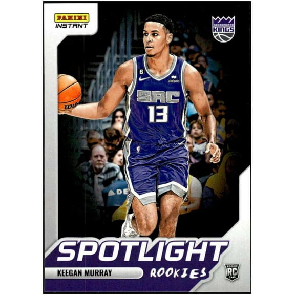 NBA 2022-23 Instant Spotlight Basketball   Keegan Murray Trading Card #4 (Rookie) (Panini)