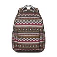 thumbnail image 1 of Nordic Style Adjustable Strap School Backpack for Student, Waterproof and Scratch-Resistant, Featuring Earthy Aesthetic Floral Design, Perfect for School, Camping, and Gym Sessions, 1 of 5