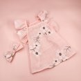 thumbnail image 4 of LYMAYTER Pet Dog Soft Breathable Exquisite Pattern Sleeveless Washable -up Floral Print Dog with -knot, 4 of 7