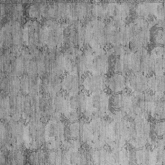 Ahgly Company Indoor Square Abstract Gray Modern Area Rugs, 5' Square