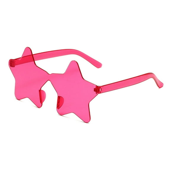 Dvkptbk Swim Ring Star Shape Sunglasses Teintées Party Sunglasses de Couleur pour Femmes Hommes pour Mariage Danse Party Halloween Party Supplies en Liquidation