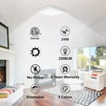 thumbnail image 2 of 6 Pack LED Flush Mount Ceiling Light Dimmable 24W 3 Color Temperature Changing by Switch (Memory), 12 Inch Sauqre Aluminum Housing, ETL, 2 of 7