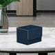 thumbnail image 2 of Soporte de almacenamiento Zulema caja de Tarjeta de juego PU para más de 100 tarjetas deporte Azul oscuro, 2 of 7