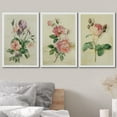 thumbnail image 3 of wall26 Canvas Print Wall Art Set Pastel Watercolor Rose Daisy Flowers Nature Floral Illustrations Modern Decorative Rustic Botanical Relax/Calm for Living Room, Bedroom, Office - 16"x24" x, 3 of 5