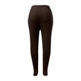 thumbnail image 6 of Pajama Pants for Boys Girls with Pockets Children Footed Sweatpants Soft Warm Drawstring Jogger Bottoms Sleepwear Brown 7-8 Years, 6 of 9