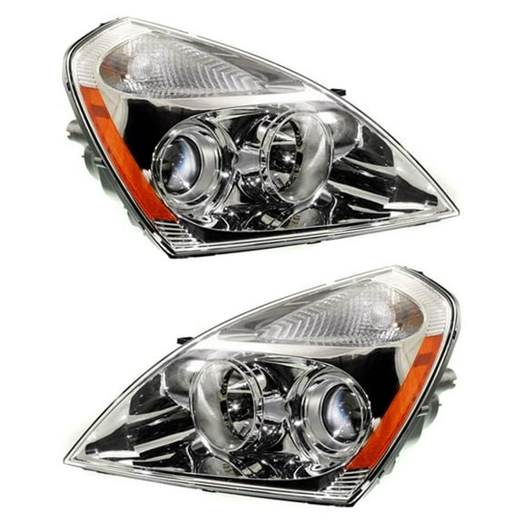New Pair Of Headlight Compatible With Kia Sedona Ex Lx Mini Passenger Van 2006 by Part Number 92102-4D010 921024D010 92101-4D010 921014D010 KI2503120 KI2502120