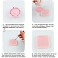 thumbnail image 6 of 4 Pack Round Square Silicone Bead Molds with Holes Beads Resin Molds for Beads Gemstone Cabochon Jewelry Casting White, 6 of 8