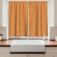 thumbnail image 2 of Ambesonne Orange Kitchen Curtains, Trippy Inspired, 55"x39", Multicolor, 2 of 3
