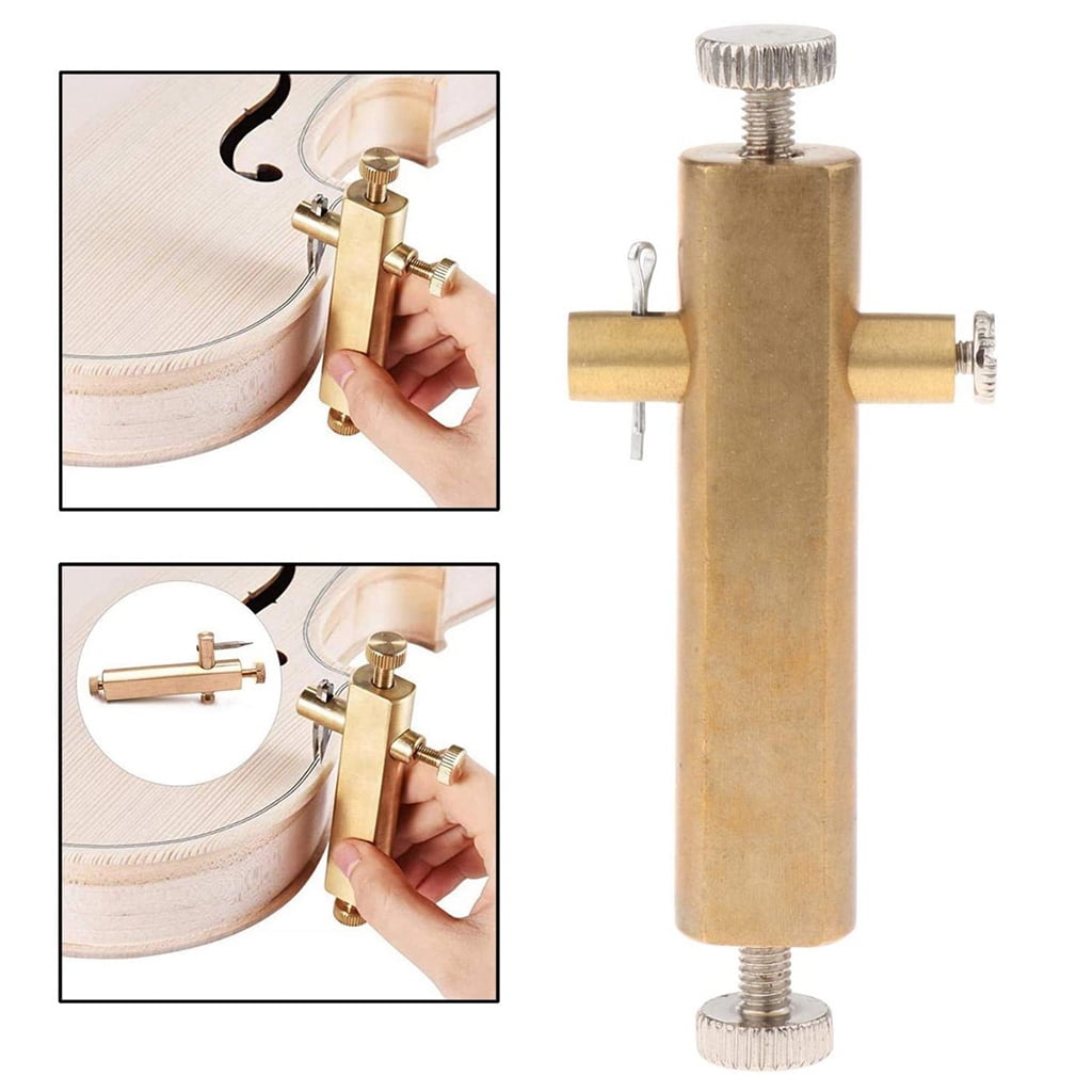 BQBQERT Inlay Inlaid Carver Luthier Tools Brass Purfling Tools for Making Violin Viola Musical Instrument Accessories