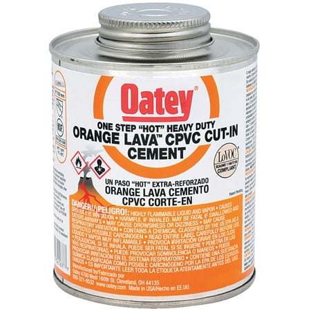 UPC 038753321677 product image for OATEY 32167 Orange Lava CPVC Cement, 16 oz, Low VOC | upcitemdb.com