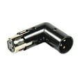 thumbnail image 2 of HQRP 4-Pack 3-Pin XLR Angle Adapter Dual Male & Female with 4 Adjustable Angle Positions Right Left and 90 Degree, Compatible with Mixers That Interfere with Other Applications, 2 of 7