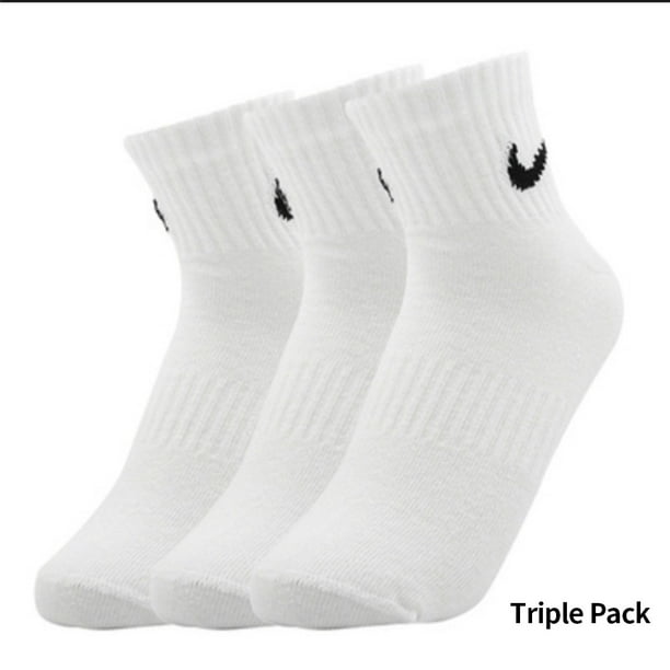 Calcetines deportivos NIKE calcetines deportivos largos y cortos de tubo medio blanco y negro 1 par (adune_mx)pangjing