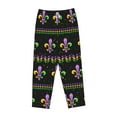 thumbnail image 4 of Goofa Mardi Gras Fleur de Lis Printed Soft Pajama Pants for Women, Wide Leg Comfy Casual Lounge Yoga Pants-Small, 4 of 9
