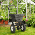 thumbnail image 3 of MoNiBloom Walk-Behind Seed Spreader, Broadcast Spreader for Spreading Fertilizer on Lawns Grass, Ice Melt on idewalks and Driveways, 80lb Capacity, Black, 3 of 9