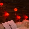 thumbnail image 3 of Halloween Pumpkin Bubble Lights 6-LED Decorative Lights String With Black lines, Holiday Decor For Bedroom, Porch, Fireplace And Fall Party, 3 of 4