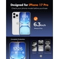 thumbnail image 3 of UNBREAKcable Screen Protector for iPhone 17 Pro 3-Pack, Tempered Glass, 9H Anti‑Scratch, Bubble Free Install with Alignment Frame, HD Clear, Case Friendly, 3 of 8