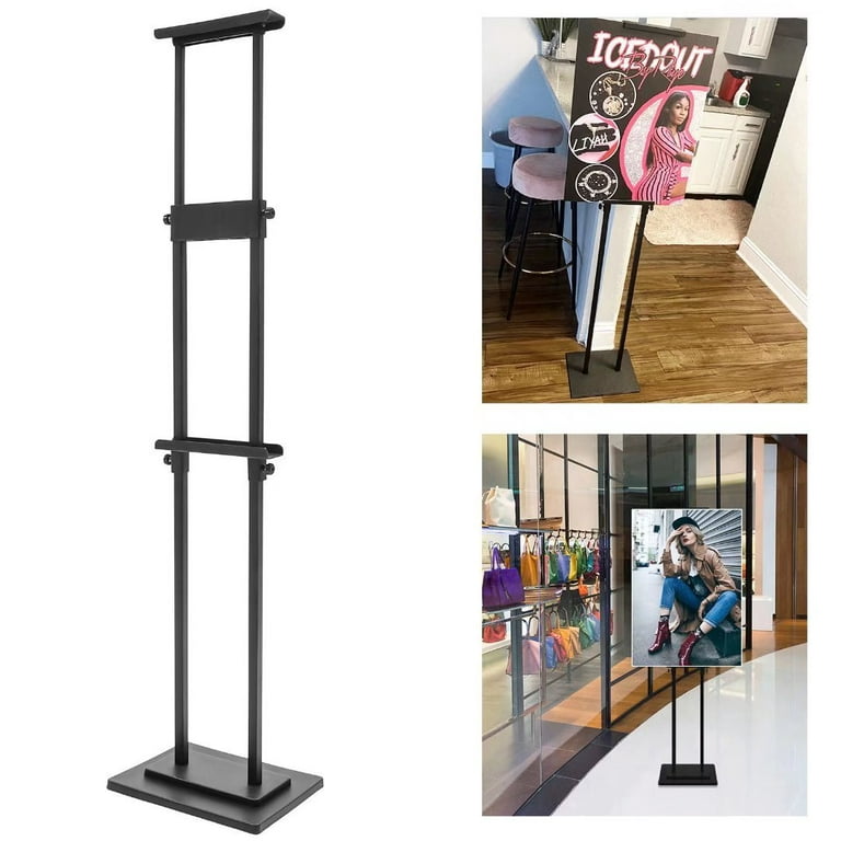 BURFERLY Poster Board Stand Holder with Non-Slip Mat Base, Adjustable Foam  Board Stand Up to 79 inch, Double Side Poster Stands for Board & Foam  Display (1 Pack 79inch) 