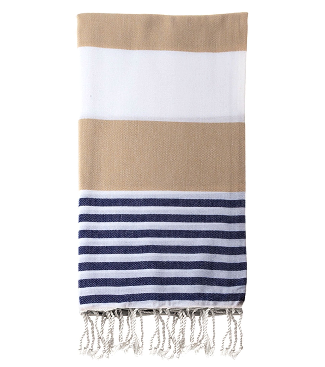 100% Cotton Herringbone Design Herringbone Turkish Towel 39X70 inches Bath Beach Peshtemal Navy