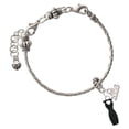 thumbnail image 2 of Delight Jewelry Silver Plated Little Black Dress - Rope Charm Bead Dangle with Mini 2026, 2 of 4