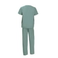 thumbnail image 3 of Unisex Nurse Reversible Scrubs Top Pants Set Workwear Professionals Healthcare Medical Uniform XS-3XL, 3 of 5