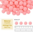 thumbnail image 2 of 0.6inch Pom Poms for Crafts, 500pcs Pompoms for Crafts Puff Balls Bulk Fuzzy Balls for Hats Christmas Art DIY, Light Pink, 2 of 7