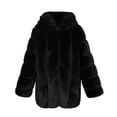 thumbnail image 5 of Black and Friday Deals 2023 Lindreshi Winter Coats for Women 2023 Trendy Womens Ladies Warm Artificial Plush Coat Jacket Winter Jacket Hood Outerwear, 5 of 5