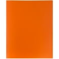 thumbnail image 5 of JAM Paper Plastic 2 Pocket School POP Folders, Orange, Bulk 96/Pack, 5 of 5