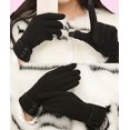 thumbnail image 3 of Negro Woogwin Guantes Cálidos de Invierno para Mujer para Mujer Guantes Gruesos Forrados a Prueba de Viento para Teléfono con Pantalla Táctil, 3 of 5