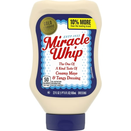 (2 Pack) Miracle Whip Original Dressing, 22 Fl Oz Squeeze (Miracle Whip Best Before Date)